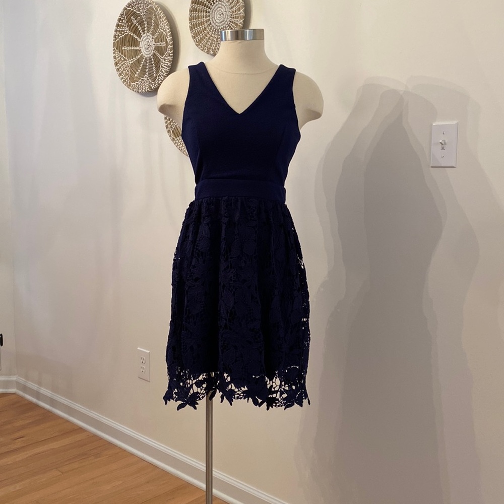 Altard State Navy Lace Dress